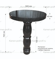 Стол гранитный Габбро - kamen-proff.ru - Екатеринбург